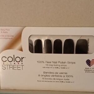 Color Street Black Nail Polish Strips